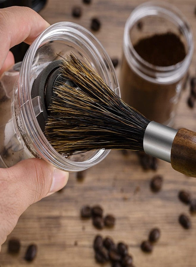 Co-link 3pcs Coffee Grinder Cleaning Brush Espresso Machine Cleaning Tool Walnut Wood Handle Natural Bristles Coffee Machine Clean Tool - Image 4