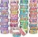 WAPETASHI 50 Rolls Washi Tape Set Silver Cute Washi Tape for Scrapbooking Bullet Journal Planner Gift Rainbow Masking Decorative Tape for Kids - Image 2