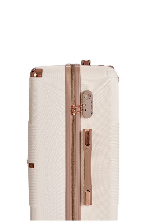 LIMRA Cabin Carry Check-In Luggage Trolley Size 20 inch Beige/Gold  - Image 4