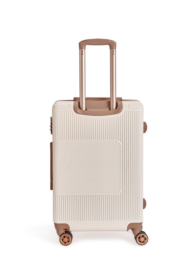 LIMRA Cabin Carry Check-In Luggage Trolley Size 20 inch Beige/Gold  - Image 3