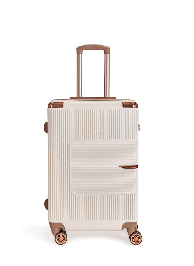 LIMRA Cabin Carry Check-In Luggage Trolley Size 20 inch Beige/Gold  - Image 2