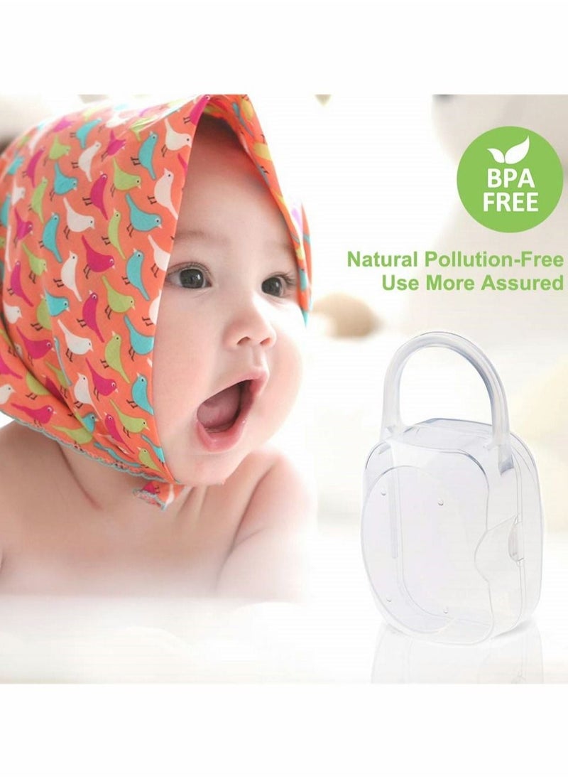SYOSI - 3 Pack Pacifier Case, Pacifier Container, Baby Pacifier Holder Box for Travel, BPA Free Pacifier and Nipple Shield Cases, Keeps Baby’s Binkies Clean and Accessible, Pacifier Accessories - Image 1