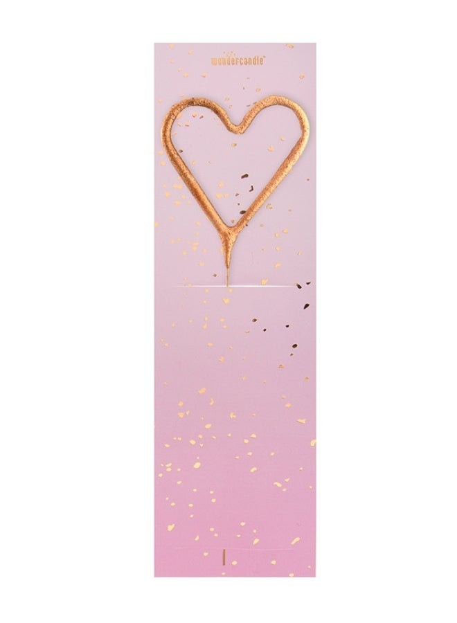 Wondercandle Rose Gold Heart Sparkler Candle - Image 5