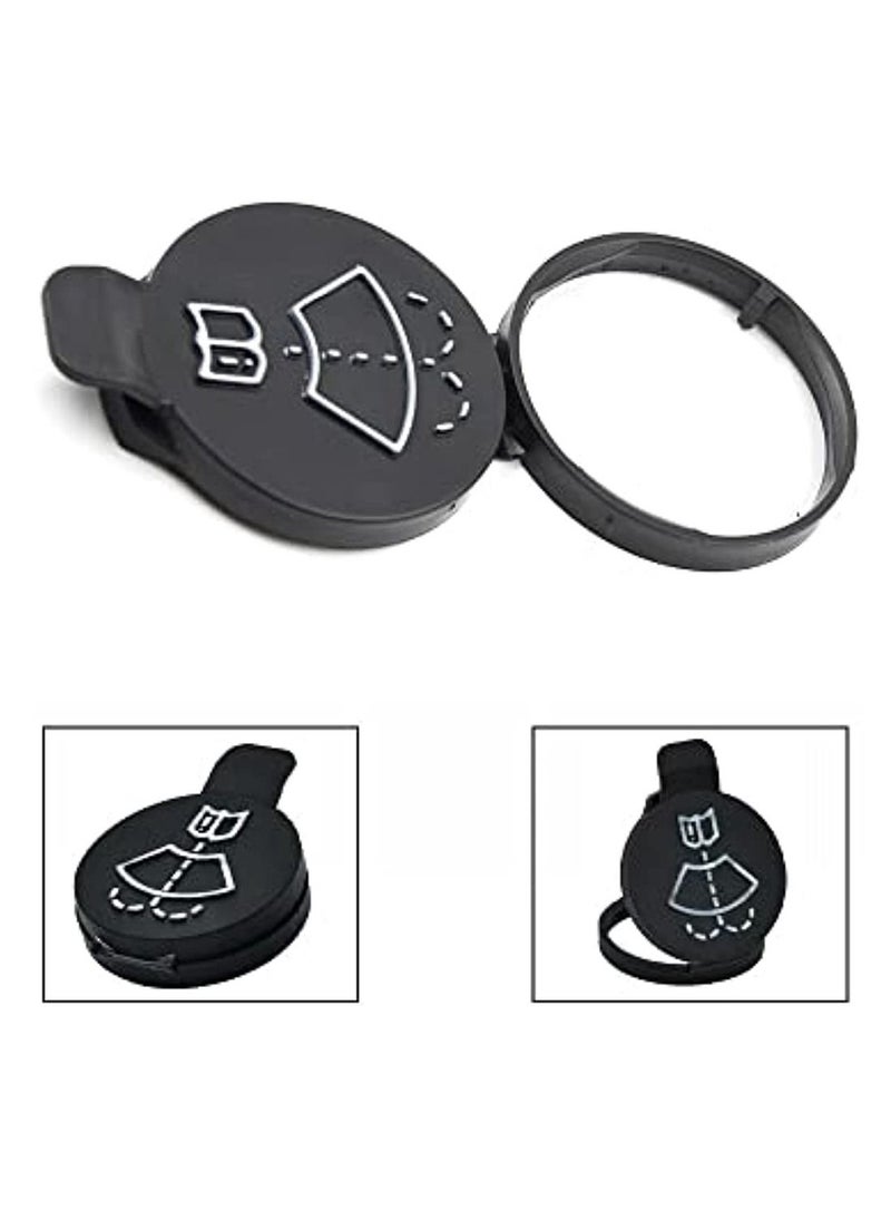 OIMG - Car Windshield Wiper Washer Fluid Reservoir Tank Bottle Cap Cover 13227300 Auto Accessories (Black) - Image 1