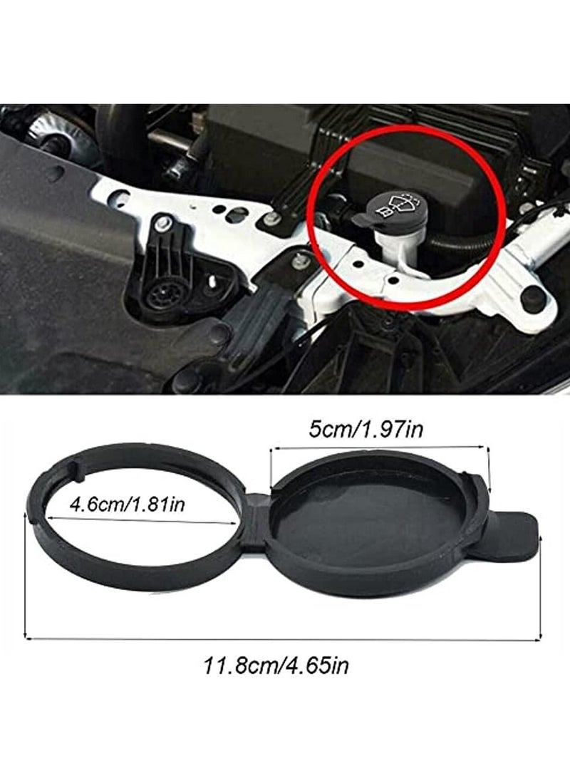 OIMG - Car Windshield Wiper Washer Fluid Reservoir Tank Bottle Cap Cover 13227300 Auto Accessories (Black) - Image 1