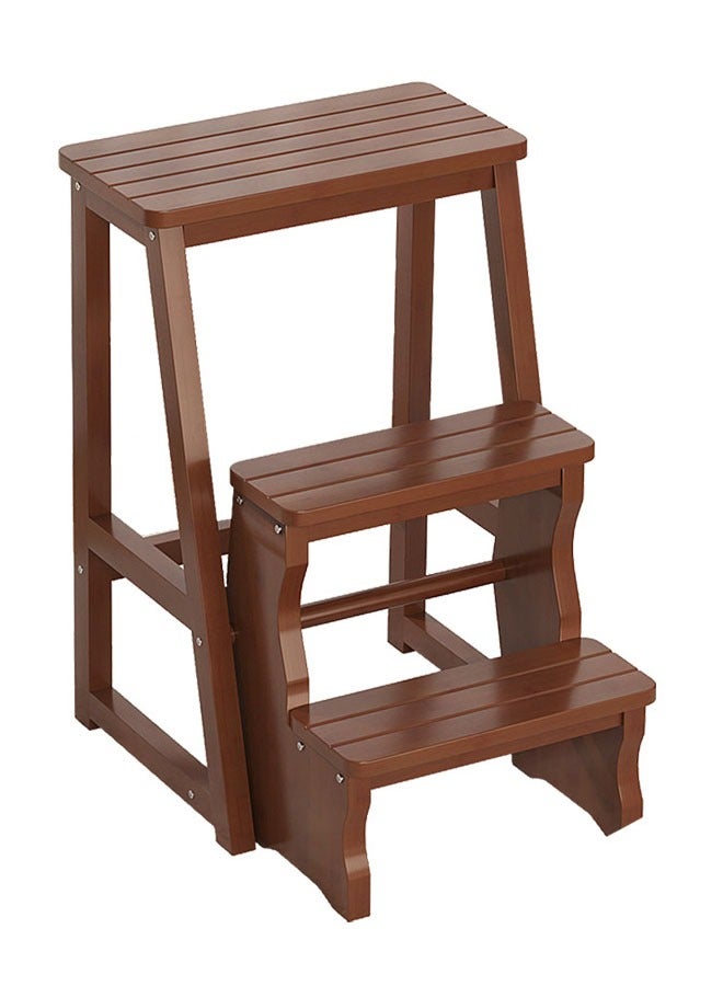 NKX 3 Layer Multifunctional Wooden Folding Ladder Stool  for Indoor Use - Image 1