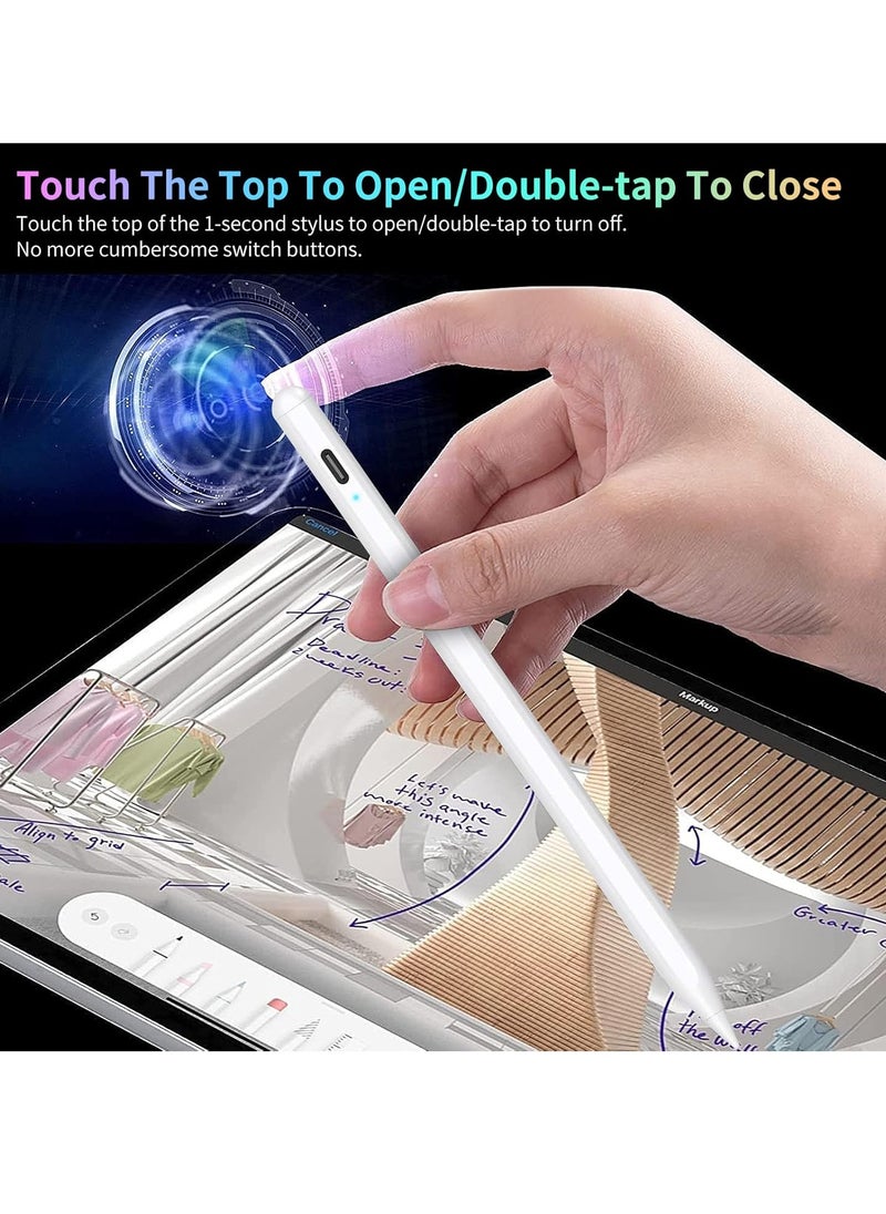 Generic - Stylus Pen for iPad 9 & 10th Generation with Palm Rejection, Active Pen Compatible with iPad 10/9/8/7/6th Generation, iPad Air 5/4/3rd Generation, iPad Pro 11 & 12.9 Inch, iPad Mini 6/5th Generation. - Image 1
