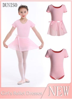 DUNISO Girls Ballet Dresses Leotards with Skirt Dance Dress Ballerina Tutu Outfit Cotton Dress Ballet Skirt Mini Skirt Princess Dresses Dance Wear Clothes for Little Girl  - Image 1