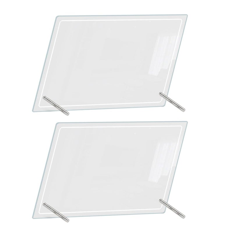 Acrylic Desktop Whiteboard Set of 2 with Push Pins for Home Office Organization - Image 2