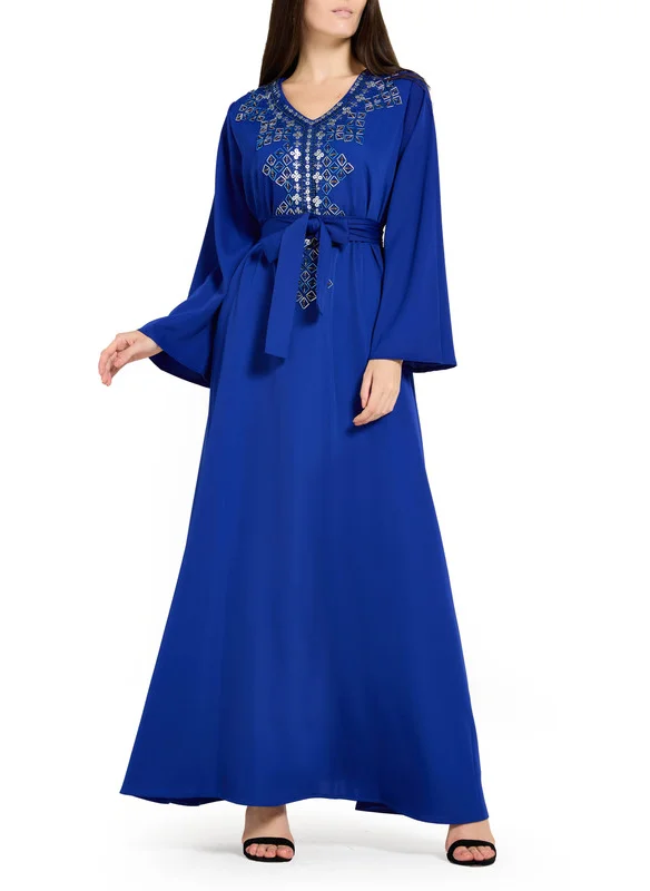 Amri Embroidered A-line Dress