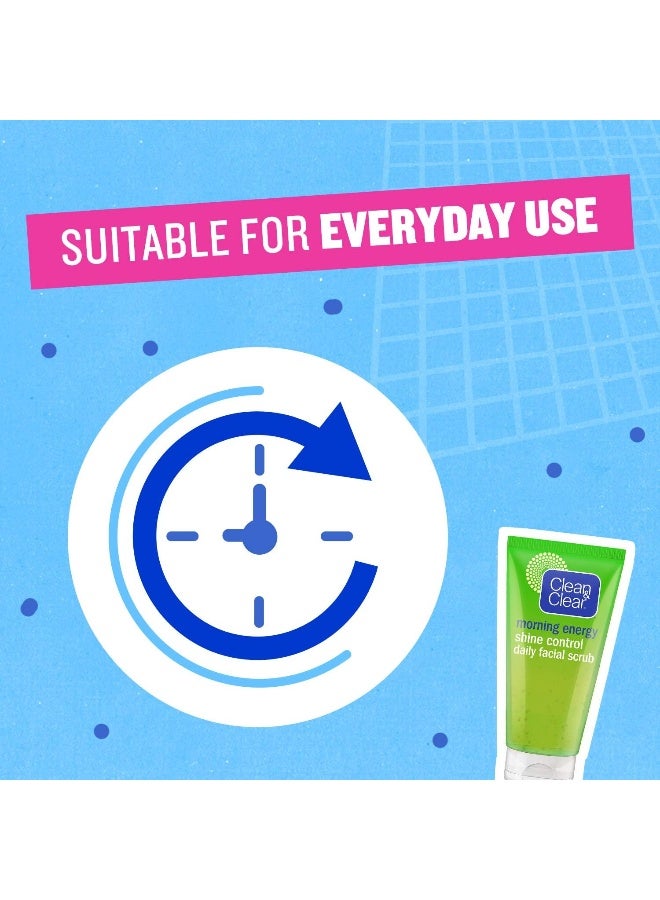 Clean & Clear Daily Face Scrub, Morning Energy, Shine Control, 150Ml - Image 5