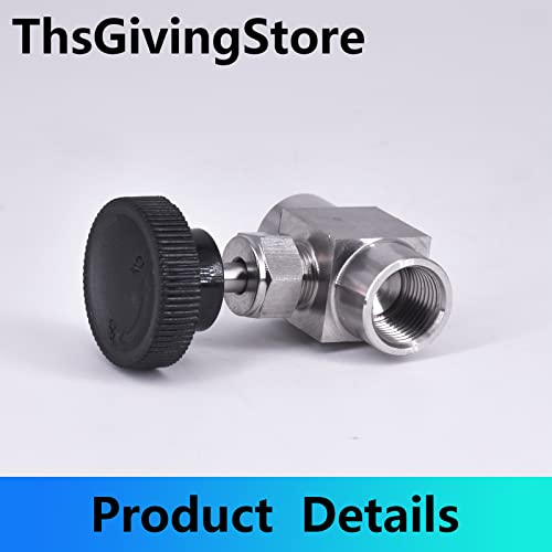 ThsGivingStore 18 14 38 12 Inch G Valves 304 Stainless Steel G Female Needle for Valve Flow Control Water Gas OilFerrule StraightThrough Female Needle ValveControl Needle Valve - Image 3