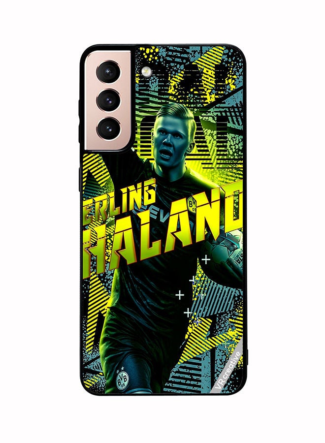 VR CREATIVE Protective Case Cover For Samsung Galaxy S21 Plus 5G Haaland Design Multicolour - Image 1