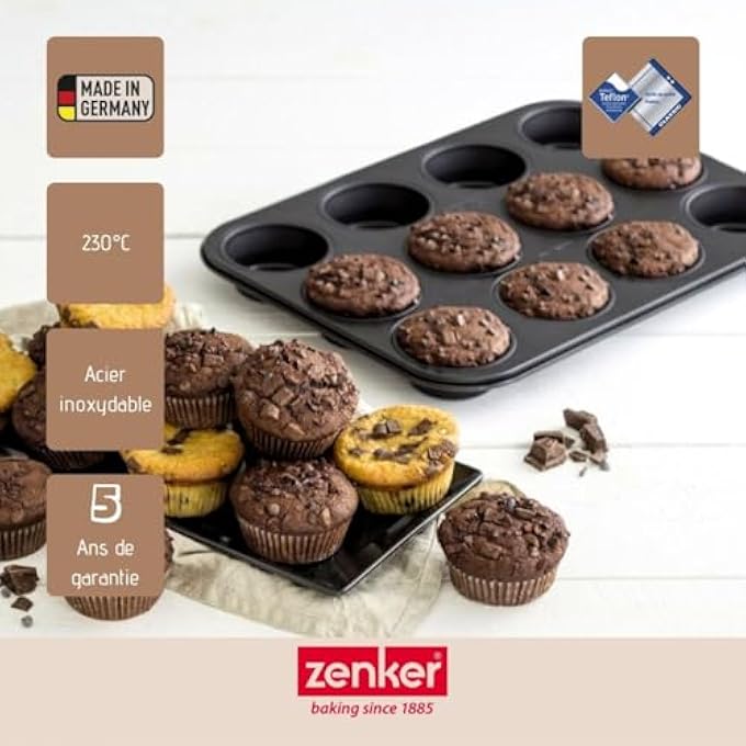 Zenker 12 Cup Muffin Tin Black - Image 5