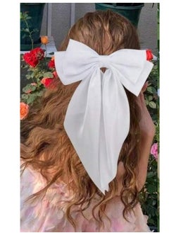 Generic Hair Bows For Women ,  Large Bowknot Hair Accessories, Silk Satin Hair Ribbon Barrettes  - Image 1