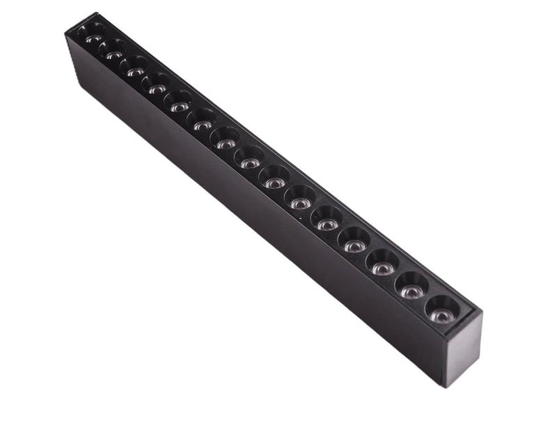 Magnetic Track Light System, Black, 10W 20W 30W 40W Available, Ceiling Mount LED Linear Lighting (30, Watts)