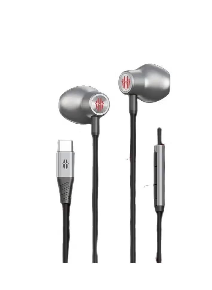 Nubia Red Magic RedMagic Type-C Gaming Earphones with Mic – USB-C In-Ear Earbuds for Samsung Galaxy, Google Pixel, iPad Pro, iPhone 15+ & More – Ideal for Gaming & Streaming - Image 2