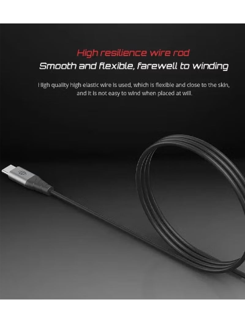 Nubia Red Magic RedMagic Type-C Gaming Earphones with Mic – USB-C In-Ear Earbuds for Samsung Galaxy, Google Pixel, iPad Pro, iPhone 15+ & More – Ideal for Gaming & Streaming - Image 3