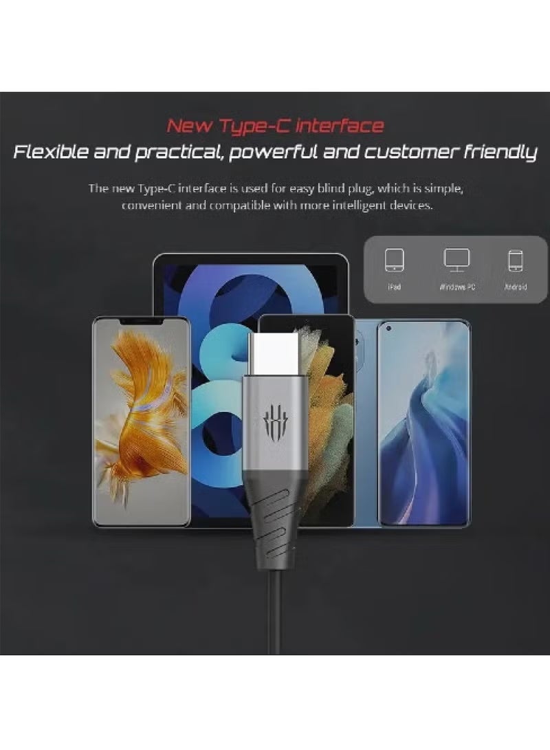 Nubia Red Magic RedMagic Type-C Gaming Earphones with Mic – USB-C In-Ear Earbuds for Samsung Galaxy, Google Pixel, iPad Pro, iPhone 15+ & More – Ideal for Gaming & Streaming - Image 5