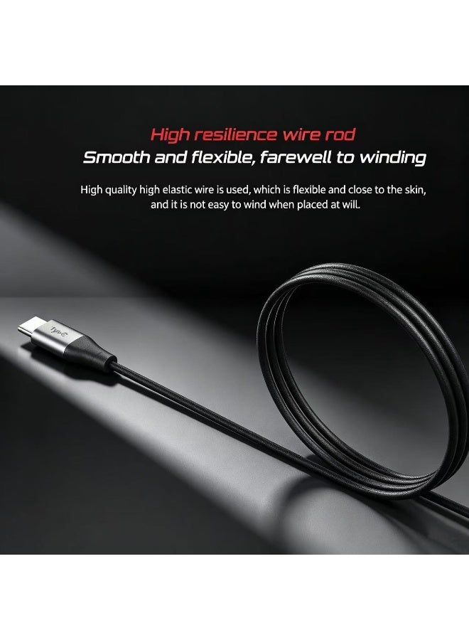 RedMagic Headphone with Type-C port The headphone comes with soft ear tips to fit different ear sizes, dedicated for gaming - Image 3