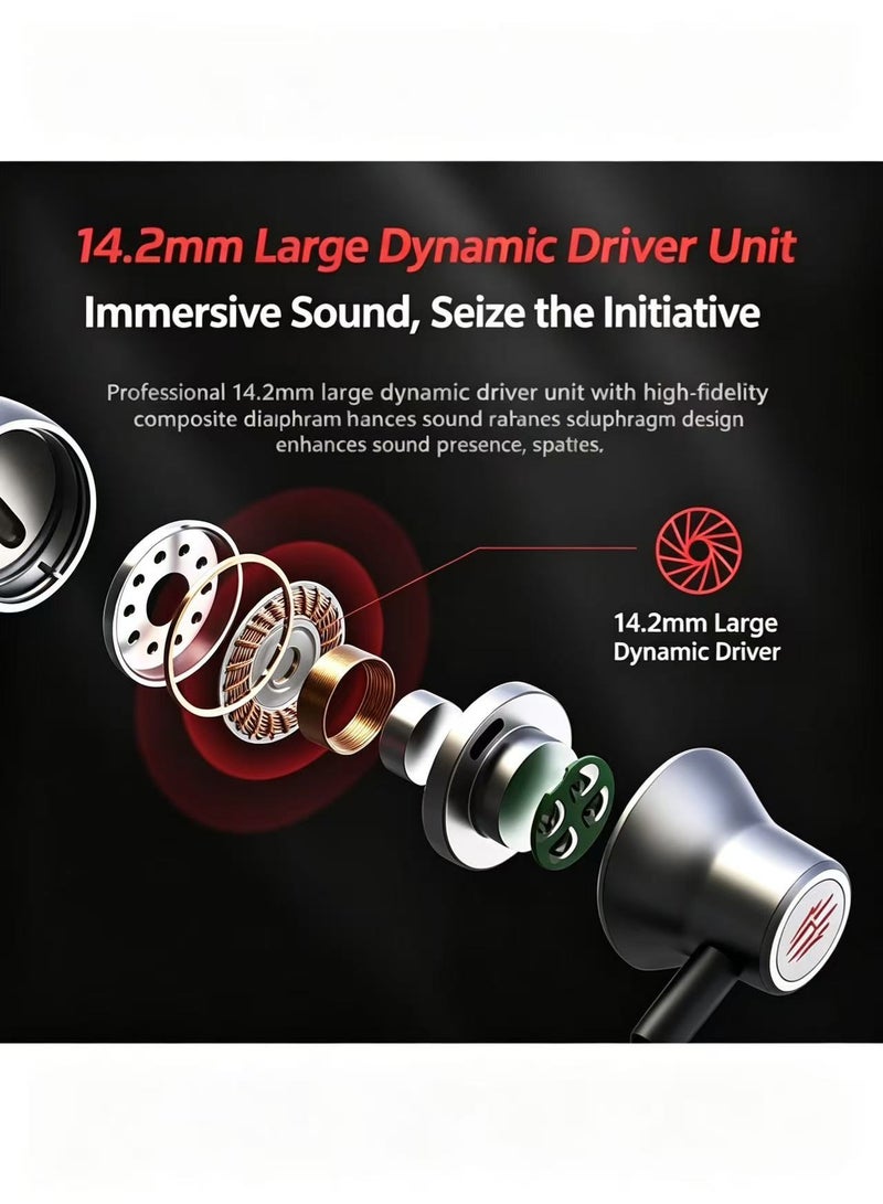 RedMagic Headphone with Type-C port The headphone comes with soft ear tips to fit different ear sizes, dedicated for gaming - Image 4