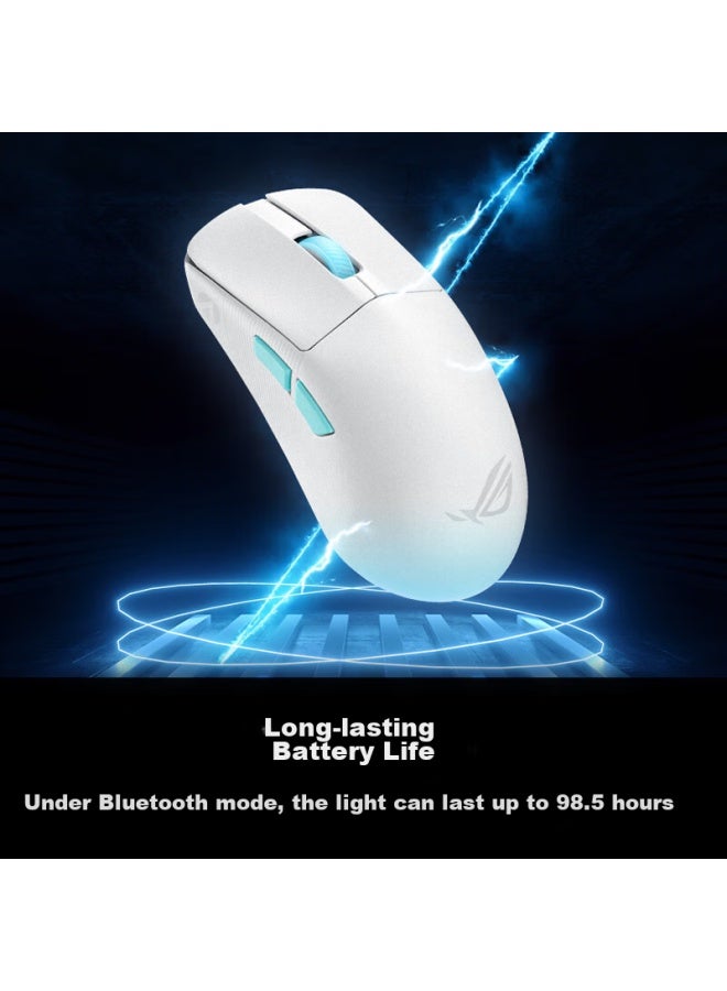 Rog Dragon Scale Ace Aimpoint36k Sensor Wireless Gaming Mouse Lightweight 54g Bluetooth Tri-mode Mouse Symmetrical Hand-shaped Rgb Lighting Moon White - Image 2