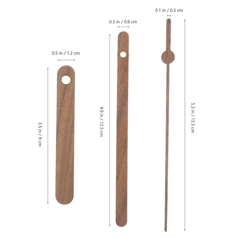 Walnut Clock Hands For Repair 5 Sets 13.5CM Easy To Install Craft - Image 4