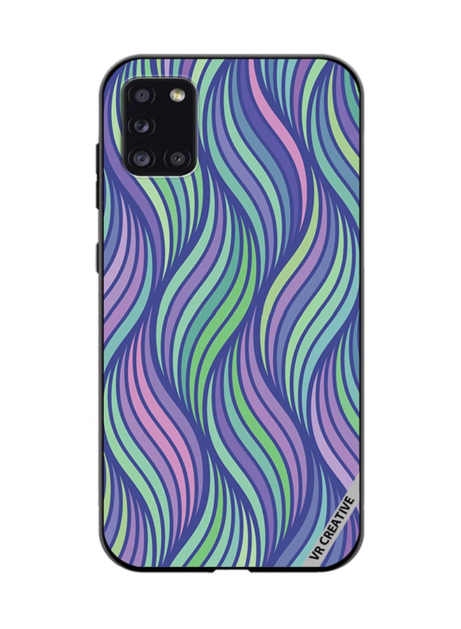 VR CREATIVE Protective Case Cover For Samsung Galaxy A31 Strips Design Multicolour - Image 1