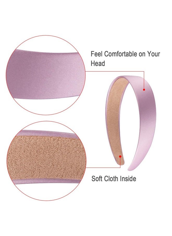 SIQUK Iquk 24 Pieces Satin Headbands 1 Inch Wide Headband Colorful Nonslip Hard Headbands For Women And Girls 24 Colors  - Image 4