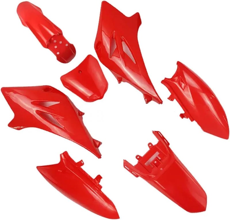Wivplex Pit Dirt Bike Full Fairing Body Kit - Red - Image 1