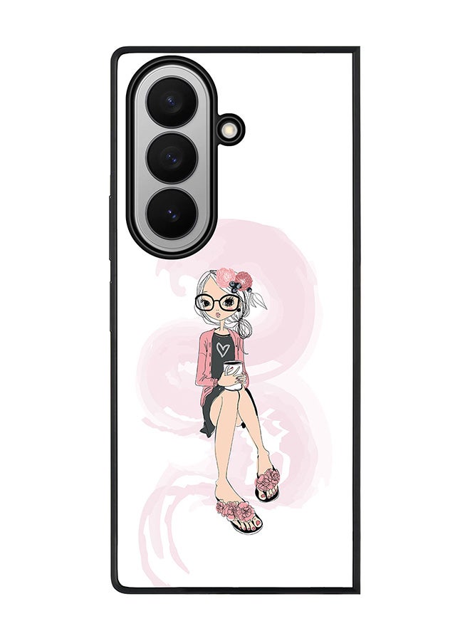 Stylizedd For Samsung Galaxy Z Fold7 Case,Slim fit Camera Protection, Shockproof Thin Phone cover  - Nerdy Cute - Image 1