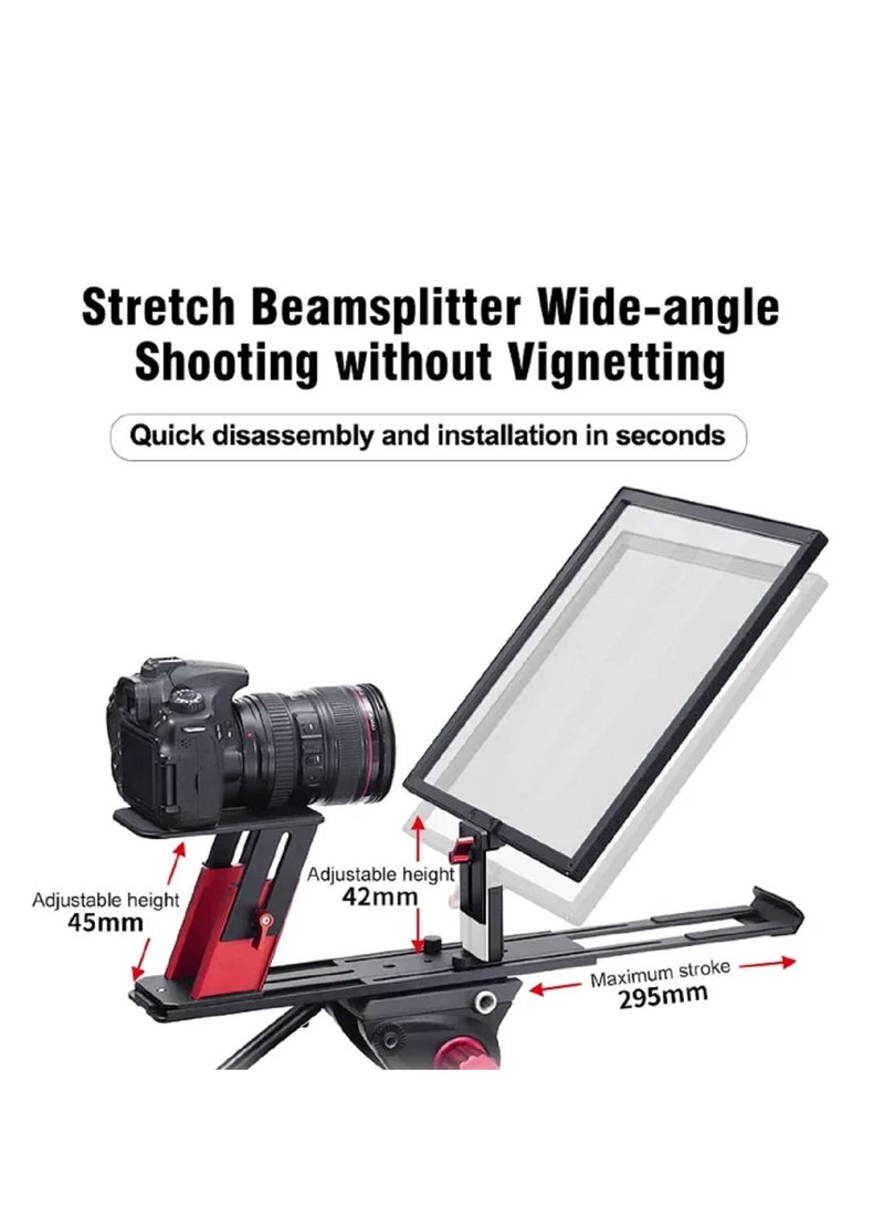 Desview TP150 teleprompter With Portable Case and Remote Controller and Exclusive APP