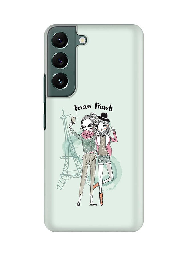 Stylizedd Case for Samsung Galaxy S22 5G Slim Snap Classic Series Shield Matte Finish Print - Forever Friends - Image 1