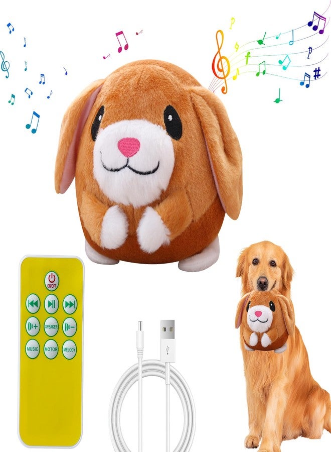 LAIAMER Interactive Plush Dog Toys, Interactive Puppy Toy Bouncing Rolling Dogs Ball Remote Control Dogs Toys with Music,Self Moving Pet Toy for Small/Medium/Large Bored Dog to Keep Them Busy - Image 1