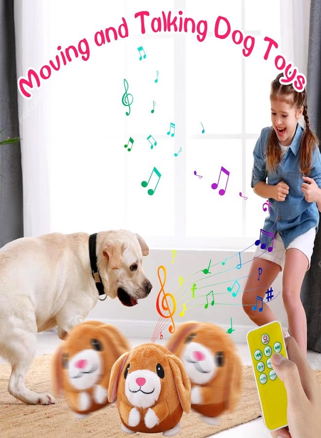 LAIAMER Interactive Plush Dog Toys, Interactive Puppy Toy Bouncing Rolling Dogs Ball Remote Control Dogs Toys with Music,Self Moving Pet Toy for Small/Medium/Large Bored Dog to Keep Them Busy - Image 2