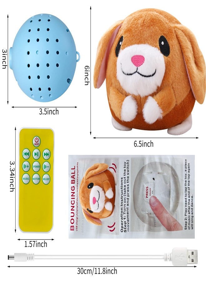 LAIAMER Interactive Plush Dog Toys, Interactive Puppy Toy Bouncing Rolling Dogs Ball Remote Control Dogs Toys with Music,Self Moving Pet Toy for Small/Medium/Large Bored Dog to Keep Them Busy - Image 3