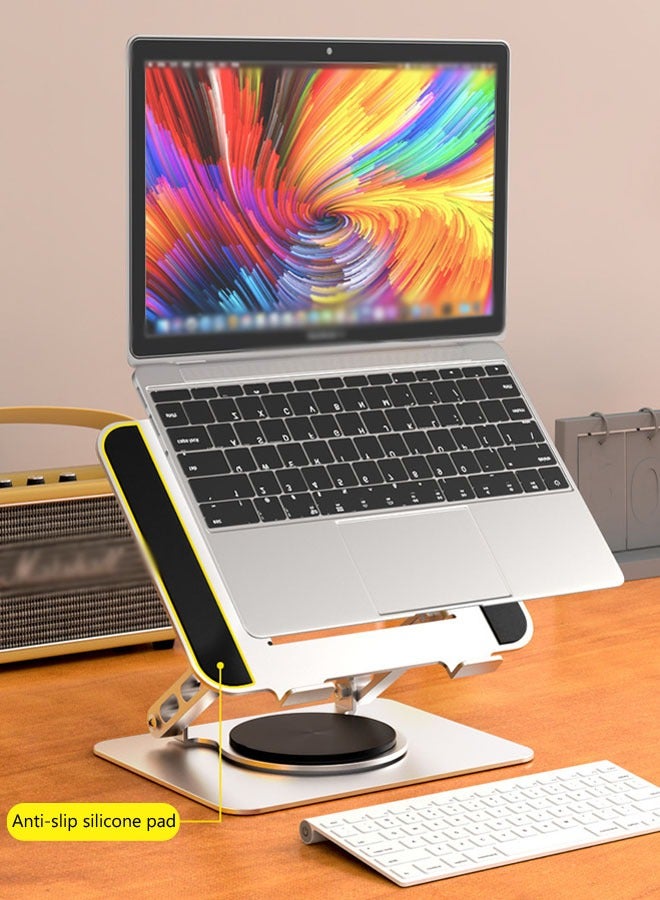 Generic Adjustable Laptop Stand with 360 Rotating Base Foldable Notebook Computer Holder  - Image 5