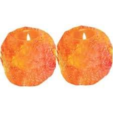 VISION CRAFTED Himalayan Salt Tealight Candle Holders, Pack of 2 - Image 2
