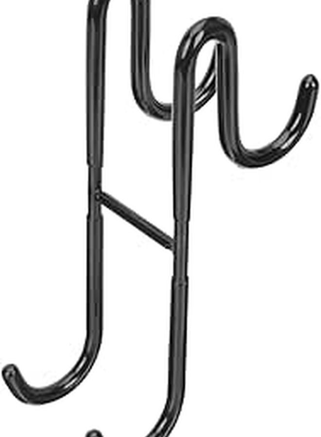 Stainless Steel 304 Heavy Duty Bathroom Shower Door Hook For Towels Black - Image 1