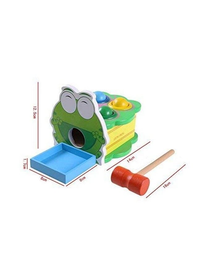 Skywalk - Wooden Hammer And Peg Toy Frog Pounding Bench Toy Educational Toy For Toddlers Kids - Image 1