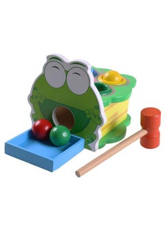 Wooden Hammer And Peg Toy Frog Pounding Bench Toy Educational Toy For Toddlers Kids
