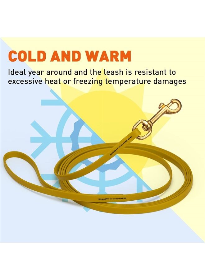 Viper Biothane K9 Working Dog Leash Waterproof Lead for Tracking Training Schutzhund Odor-Proof Long Line with Solid Brass Snap for Puppy Medium and Large Dogs - Image 5