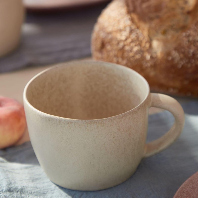 Costa Nova Ceramic Stoneware 12 oz Mug  Livia Collection Champagne  Microwave  Dishwasher Safe Dinnerware  Food Safe Glazing  Restaurant Quality Drinkware - Image 4