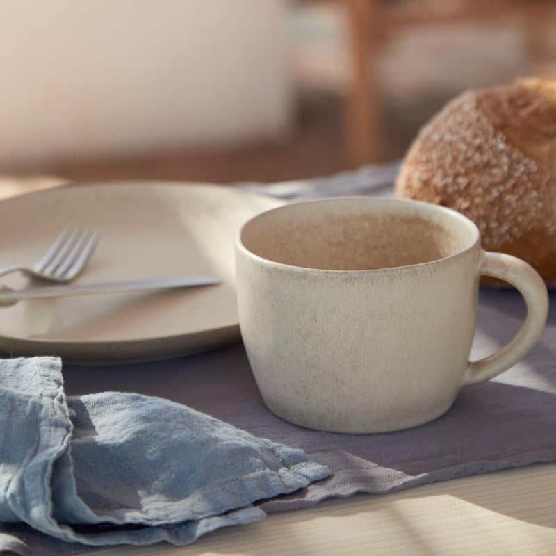 Costa Nova Ceramic Stoneware 12 oz Mug  Livia Collection Champagne  Microwave  Dishwasher Safe Dinnerware  Food Safe Glazing  Restaurant Quality Drinkware - Image 5
