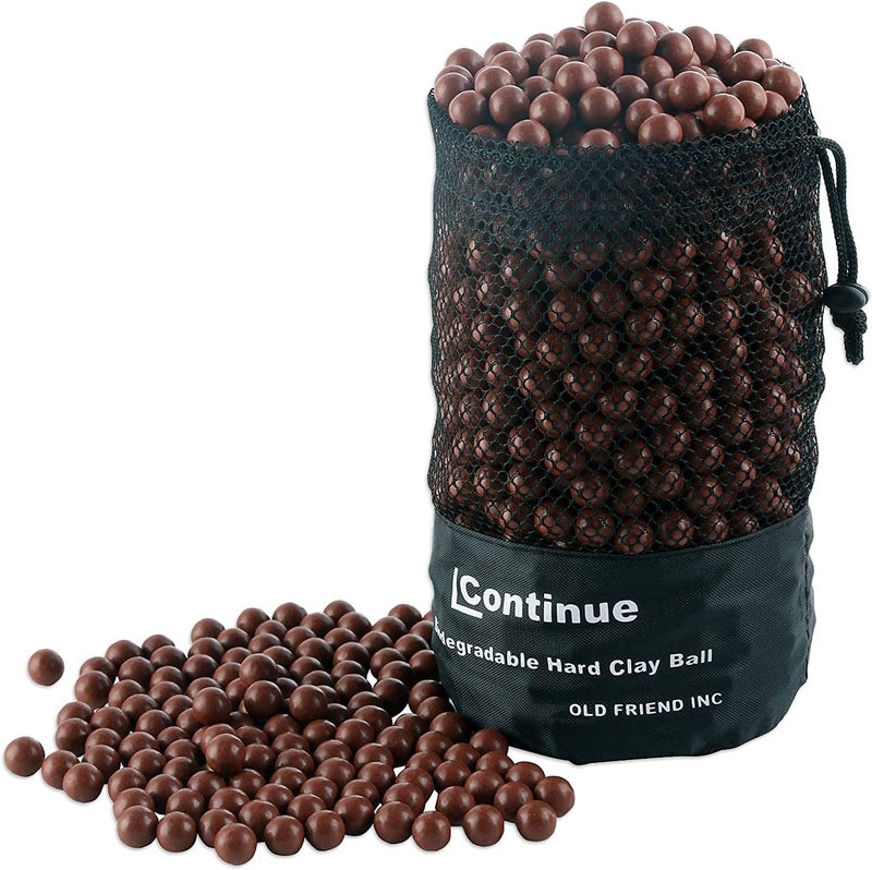 Slingshot Ammo About 1000 PCS,1/2''(About 13mm),Biodegradable Hard Clay Ball