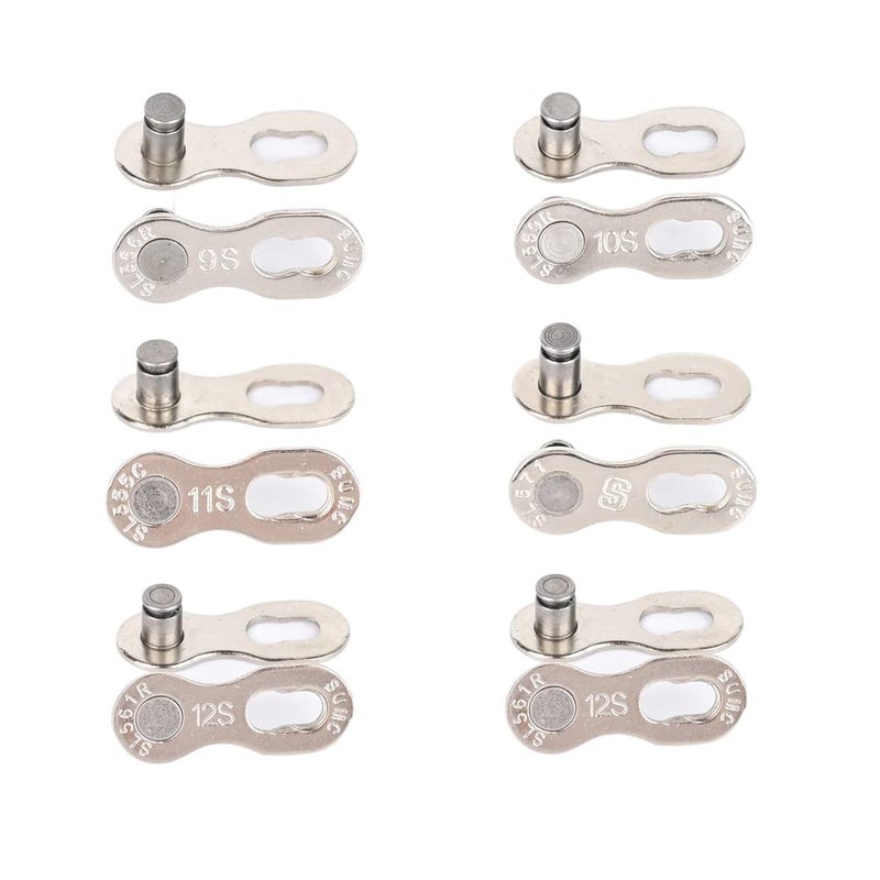Bibike 6/7/8/9/10/11/12 Speed Quick Link 4 Pairs Reusable Bicycle Chain Link - Image 2