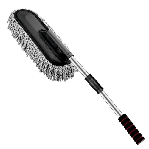 JIALTO Car Dust Cleaner with Extendable Handle | Microfiber Cleaning Brush for Car, Truck, SUV | Lint-Free, Scratch-Free Auto Duster for Interior & Exterior – Washable & Reusable - Image 1