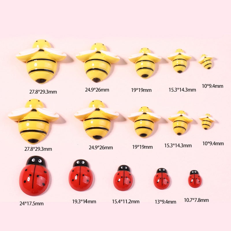 Resin Accessories Cartoon Bee Headwear Diy Accessories Children'S Hairpin Cream Drop Glue Mobile Phone Shell Patch - Image 3