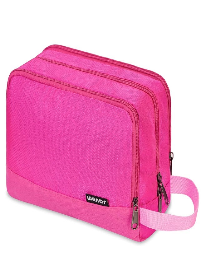WANDF Toiletry Bag for Men Hanging Dopp Kit Water Resistant Shaving Bag Small Toiletry Bag for Traveling (Pure Pink) - Image 1