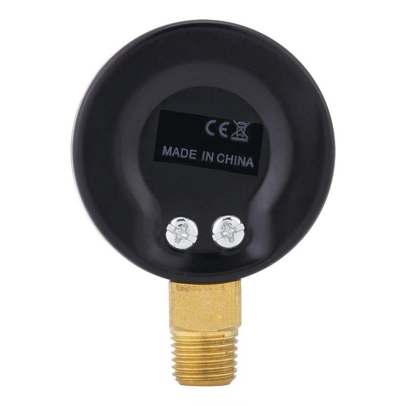 مقياس الوقود الهواء الزيت الماء الصغير الدقيق 0-200 رطل لكل بوصة مربعة مع مؤشر ملولب - Image 2